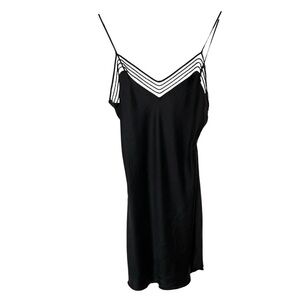 Victoria's Secret Sheer Mesh Stripe Silk Negligee